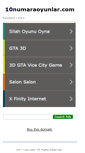 Mobile Screenshot of 10numaraoyunlar.com